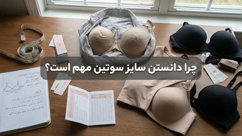 جدول سایز سوتین: راهنمای کامل اندازهگیری و انتخاب سوتین ایدهآل چرا دانستن سایز سوتین اهمیت دارد؟