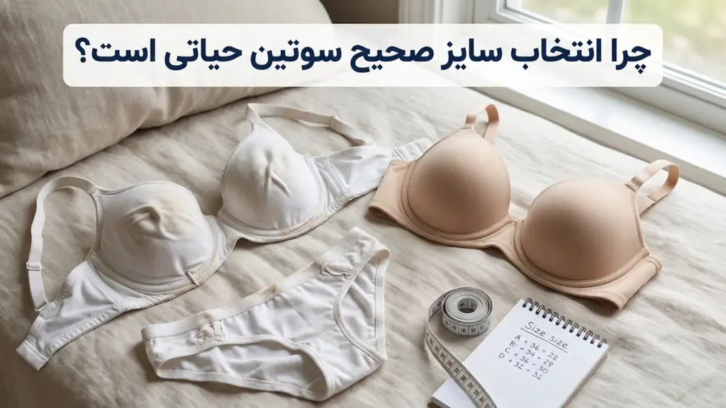 سایز سوتین بر چه اساسی است؟ راهنمای جامع اندازهگیری و انتخاب چرا انتخاب سایز صحیح سوتین حیاتی است؟