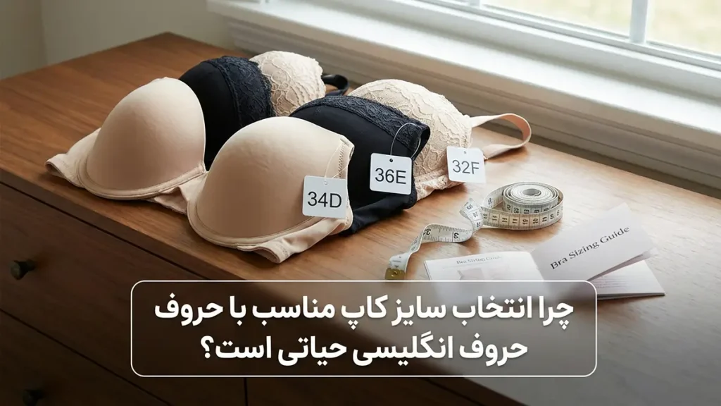 چرا انتخاب سایز کاپ مناسب با حروف انگلیسی حیاتی است؟