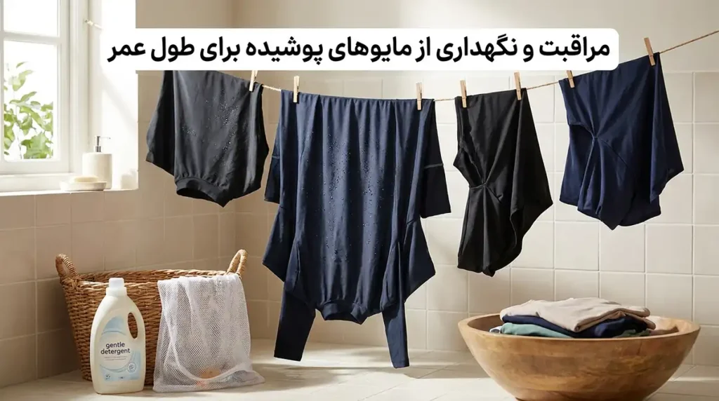مراقبت و نگهداری از مایوهای پوشیده برای افزایش طول عمر
