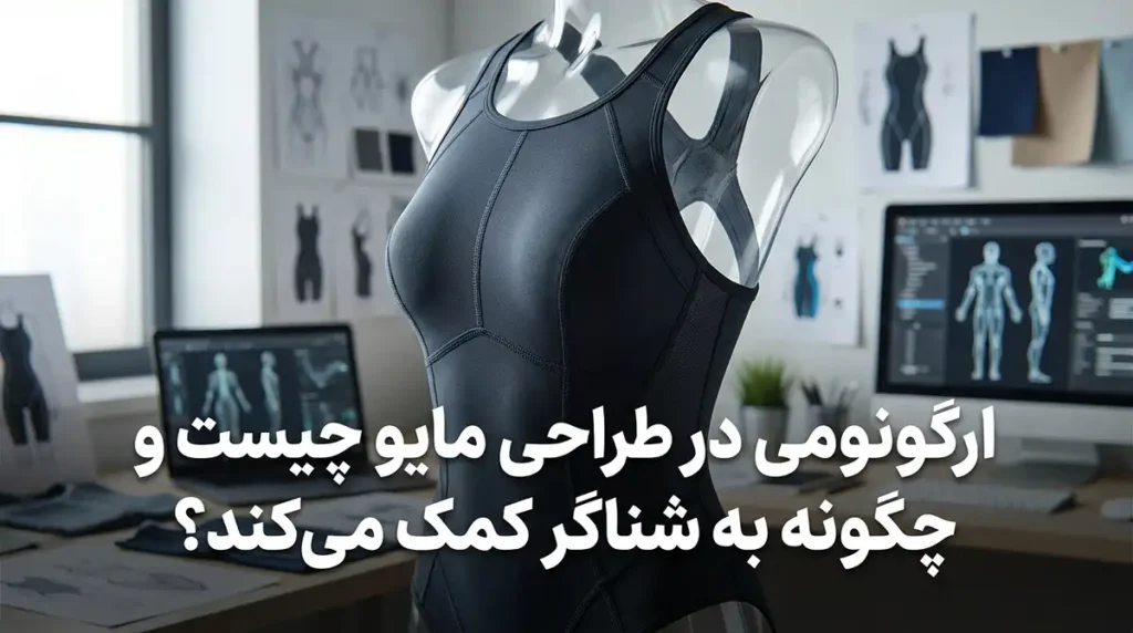 مایو زنانه با طراحی ارگونومیک برای راحتی حداکثری شنا ارگونومی در طراحی مایو چیست و چگونه به شناگر کمک میکند؟