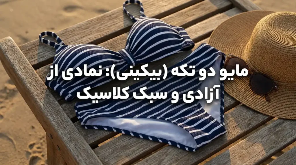 مایو زنانه دوتکه یا سرهمی؟ کدام مدل برای شما مناسبتر است؟ مایو زنانه دوتکه (بیکینی): نمادی از آزادی و استایل کلاسیک