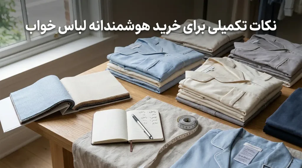 نکات مهم خرید لباس خواب نکات تکمیلی برای خرید هوشمندانه لباس خواب