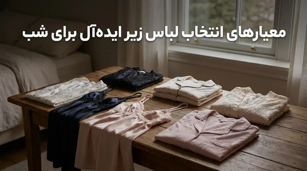 لباس زیر مناسب استفاده شبانه معیارهای انتخاب لباس زیر ایدهآل برای شب