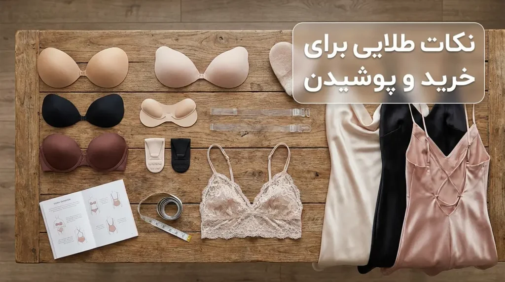 چطور سوتین مناسب برای لباس پشتباز انتخاب کنیم نکات طلایی برای خرید و پوشیدن سوتین ایدهآل