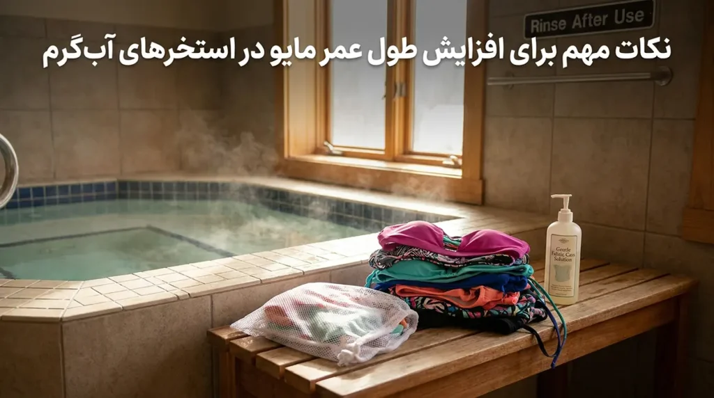 بهترین مایو زنانه برای استخر آبگرم با دوام بالا نکات مهم برای افزایش طول عمر مایو در استخرهای آبگرم