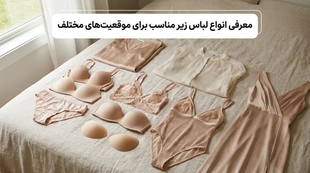 لباس زیر مناسب زیر لباسهای ظریف معرفی انواع لباس زیر مناسب برای موقعیتهای مختلف