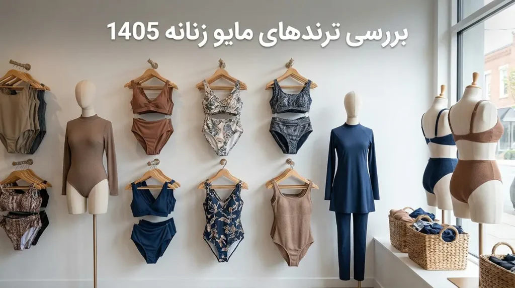 خرید مایو زنانه شیک و پوشیده | ترند 1405 با بهترین قیمت بررسی ترندهای مایو زنانه 1405: از رنگهای پاستلی تا طرحهای مینیمال