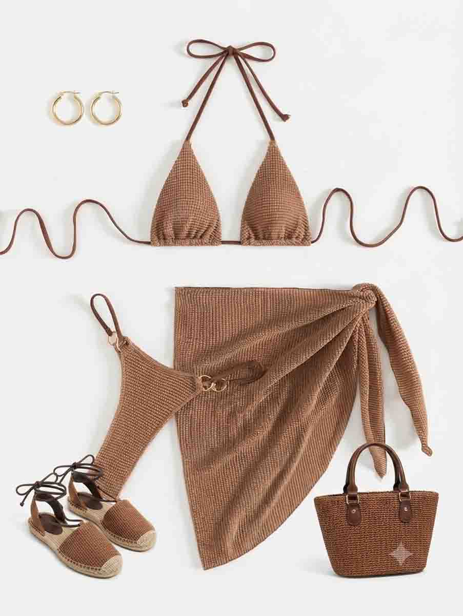 مایو ۳ تکه ساده کد 586