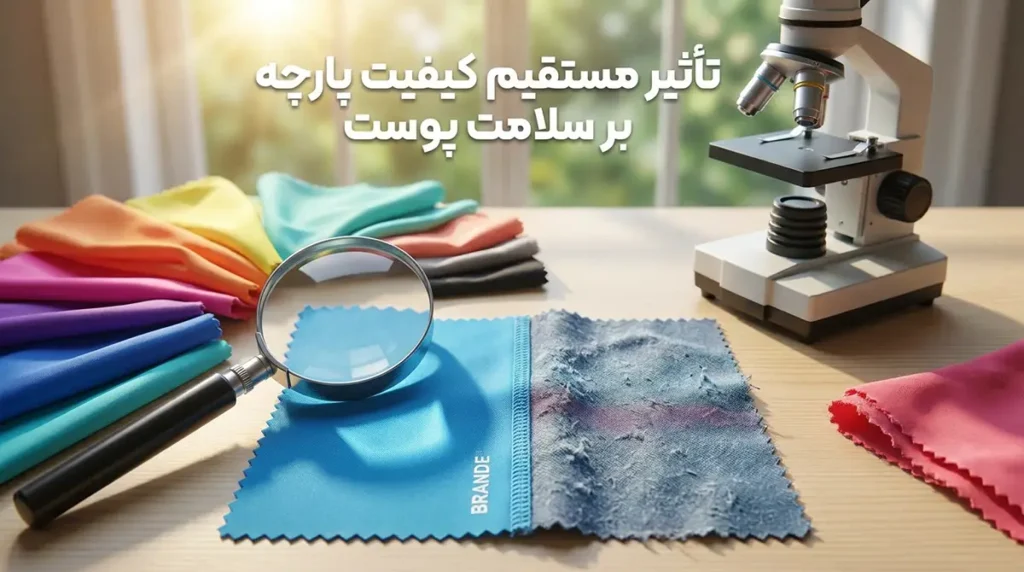 تأثیر مستقیم کیفیت پارچه بر سلامت پوست