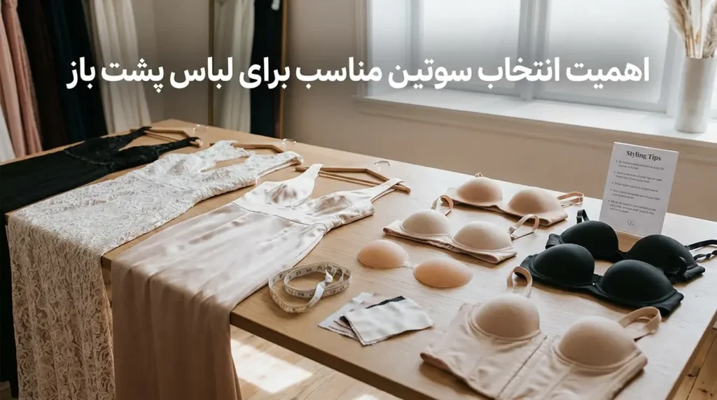چطور سوتین مناسب برای لباس پشتباز انتخاب کنیم اهمیت انتخاب سوتین مناسب برای لباس پشت باز