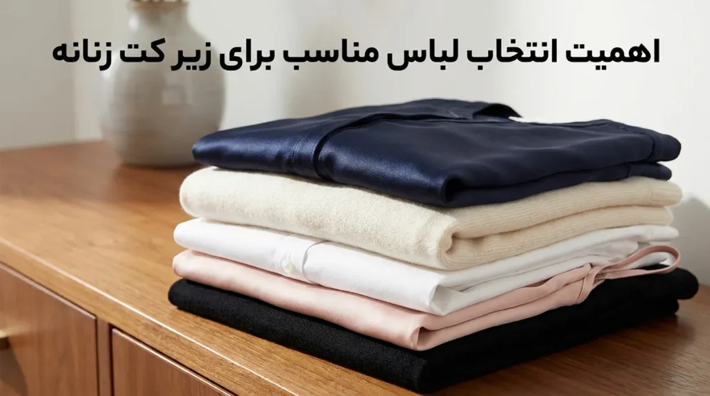 بهترین لباس برای زیر کت زنانه اهمیت انتخاب لباس مناسب برای زیر کت زنانه