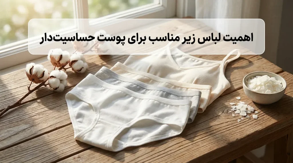 لباس زیر مناسب پوست حساسیتدار اهمیت لباس زیر مناسب برای پوست حساسیتدار