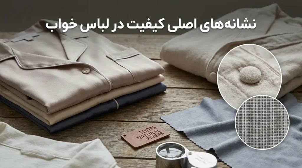چطور لباس خواب باکیفیت تشخیص بدیم نشانههای اصلی کیفیت در لباس خواب