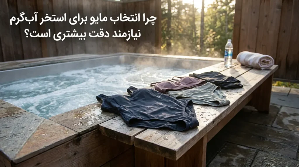 بهترین مایو زنانه برای استخر آبگرم با دوام بالا چرا انتخاب مایو برای استخر آبگرم نیازمند دقت بیشتری است؟