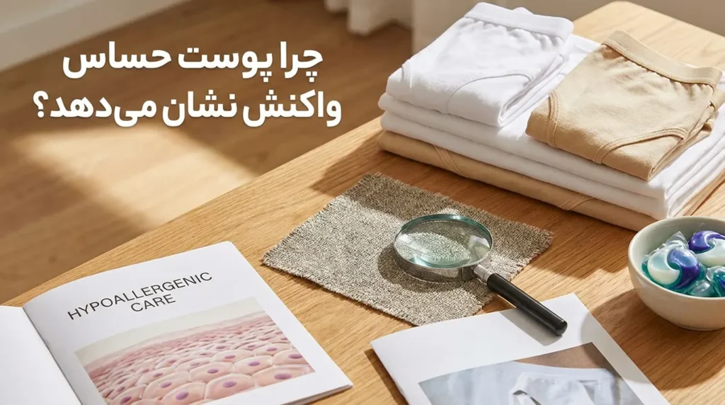 لباس زیر مناسب پوست خیلی حساس چرا پوست حساس واکنش نشان میدهد؟