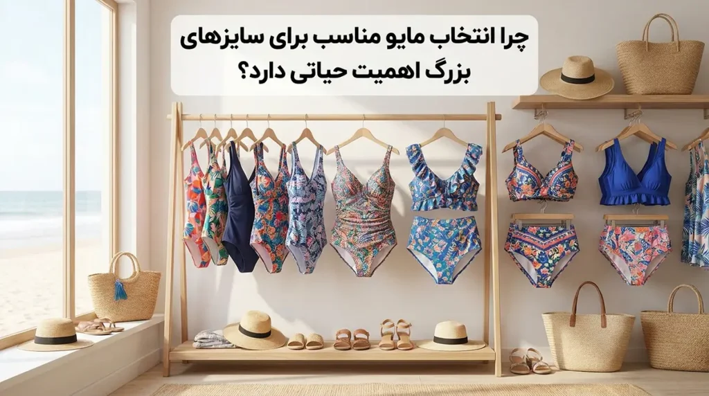 مایو زنانه سایز بزرگ شیک: راهنمای کامل انتخاب سایز درست چرا انتخاب مایو مناسب برای سایزهای بزرگ اهمیت حیاتی دارد؟