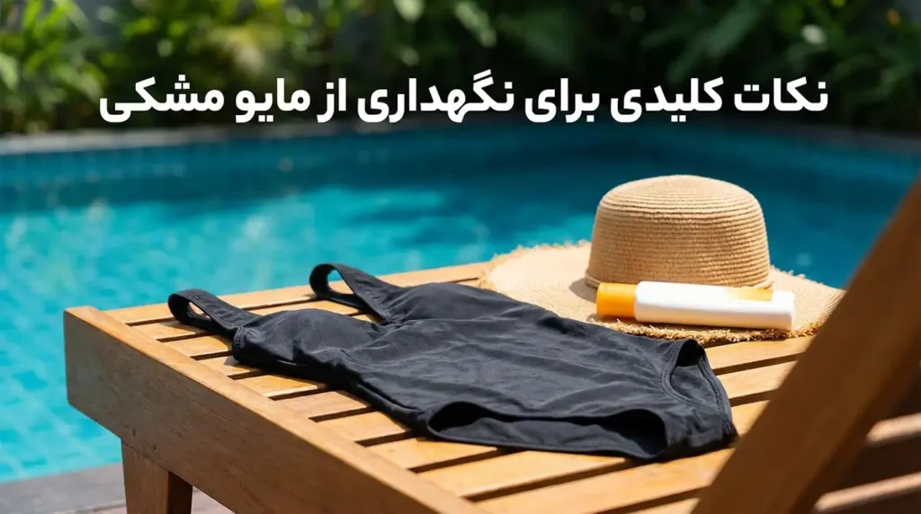 مایو زنانه مشکی کلاسیک: انتخابی همیشه شیک و لاغرکننده نکات کلیدی برای نگهداری از مایو مشکی جهت حفظ رنگ و کیفیت