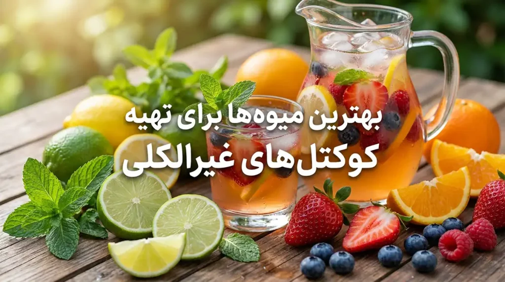 طرز تهیه انواع موهیتو و کوکتلهای میوهای بدون الکل برای روزهای آفتابی بهترین میوهها برای تهیه کوکتل بدون الکل