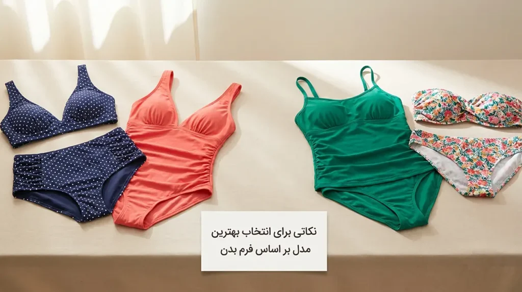 خرید مایو زنانه برند اروپایی اصل با قیمت مناسب بازار نکاتی برای انتخاب بهترین مدل بر اساس فرم بدن
