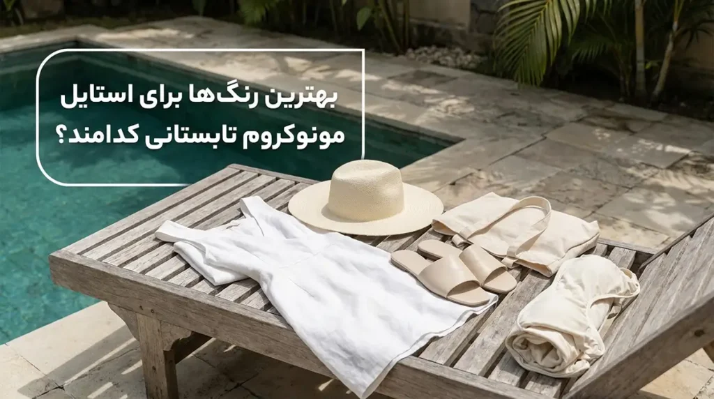 چه رنگ‌هایی برای استایل مونوکروم تابستانی مناسب‌ترند؟