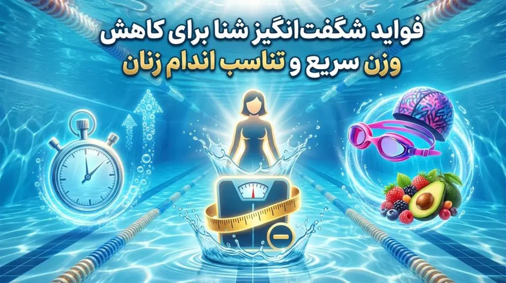 فواید شگفت‌انگیز شنا برای لاغری سریع و تناسب اندام بانوان