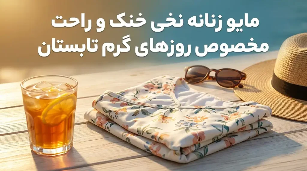 مایو زنانه نخی خنک و راحت مخصوص روزهای گرم تابستان