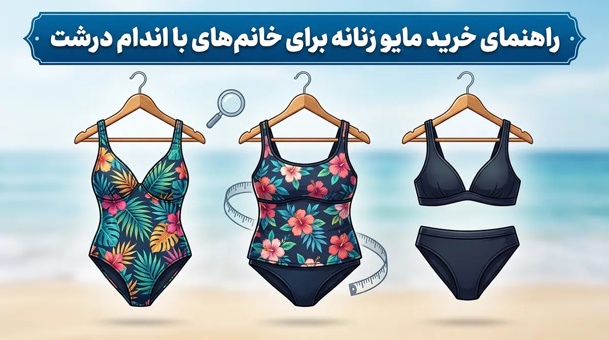 راهنمای خرید مایو زنانه برای خانم‌های با اندام درشت