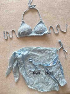 مایو ۳ تکه با رومایویی گرهی کد 596